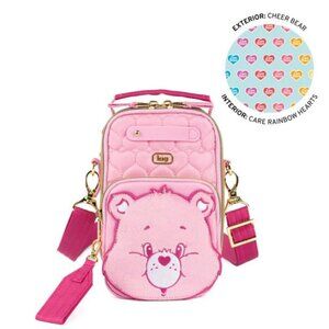 Lug Care Bears x Lug Skeeter Mini Bridge Crossbody Bag/Belt Bag Cheer Bear Pink